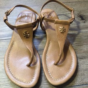 Tory Burch Tan Adjustable Strap #6365 Sandals